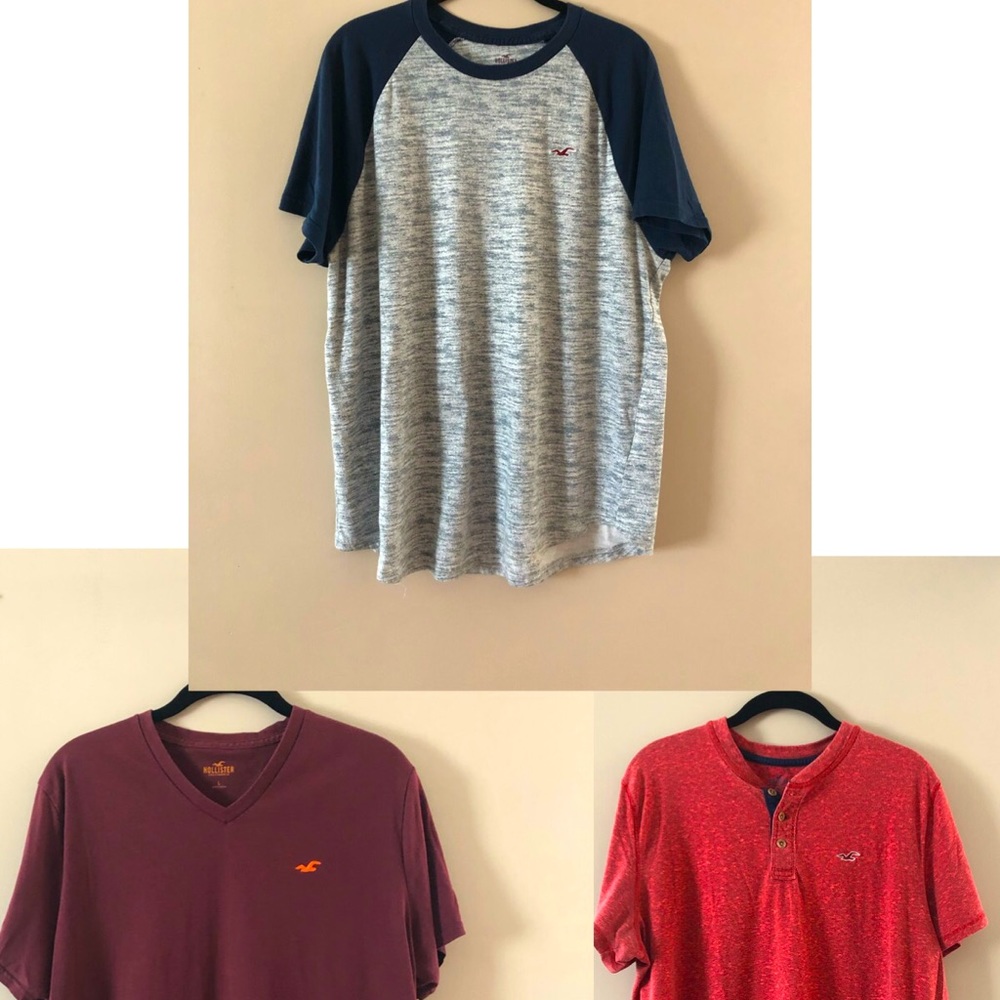 Hollister Lot of 3 Men’s shirt size L